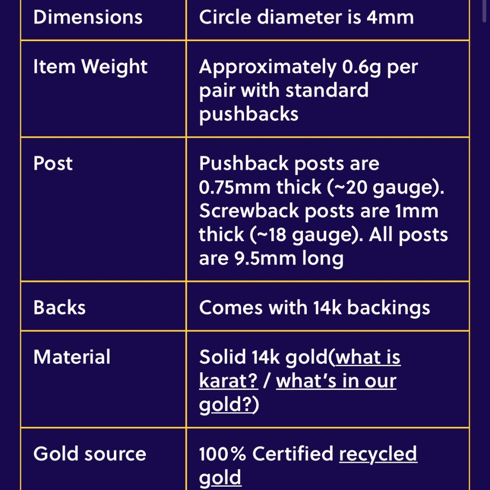 Automic Gold 4mm Medium Circle Earrings, 14k Yellow Gold - Picture 9 of 9